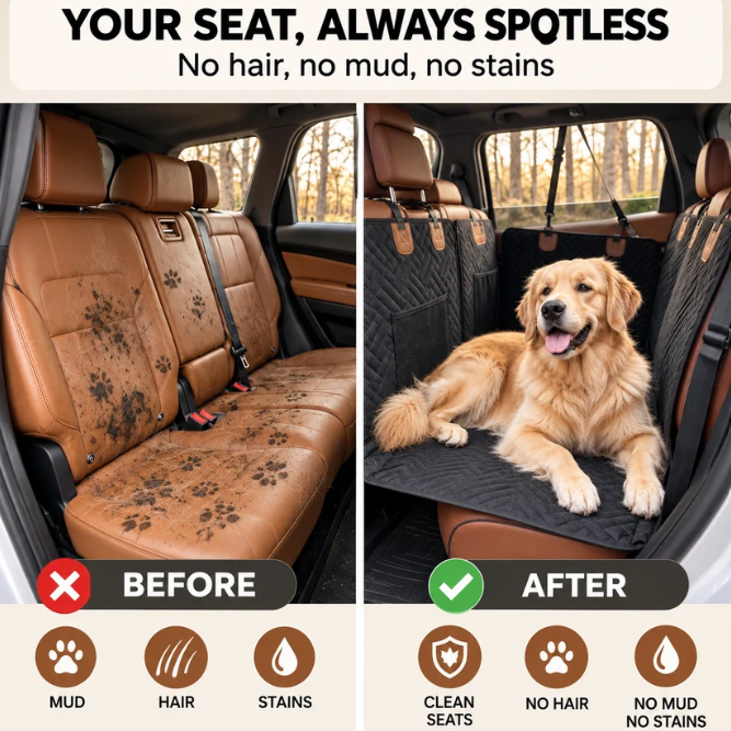 Waterproof Dog Car Seat Cover