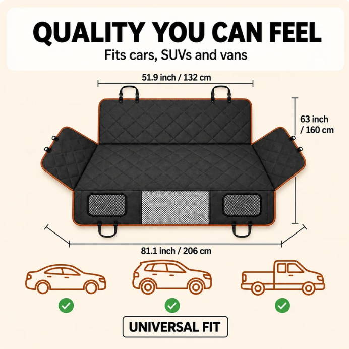 Waterproof Dog Car Seat Cover